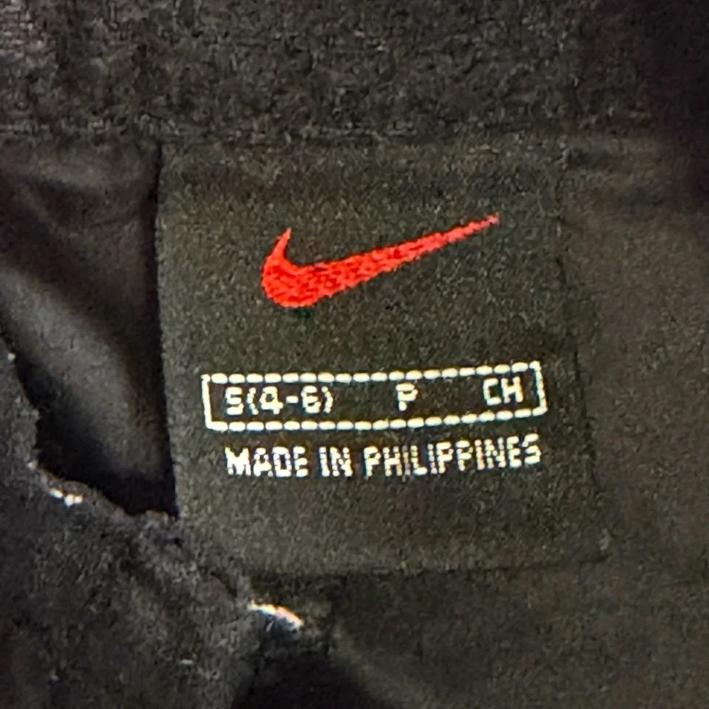 Nike Vintage 90s Mini Swoosh Black Half-Zip Anorak Windbreaker Youth Size S(4-6)